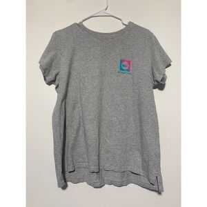 Vineyard Vines Womens Size M Grey Short Sleeve Cotton Graphic Shirt